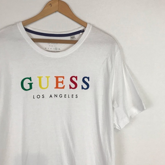guess jeans white t shirt